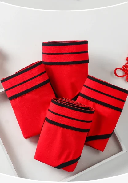 Red Seamless Panty with High-waist Design - Image 7
