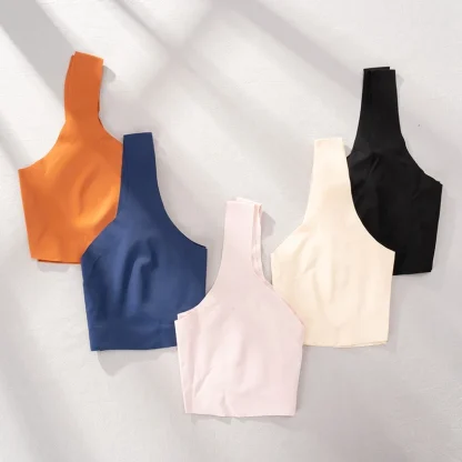 Soft Seamless Solid Bralette with Pad - Image 13