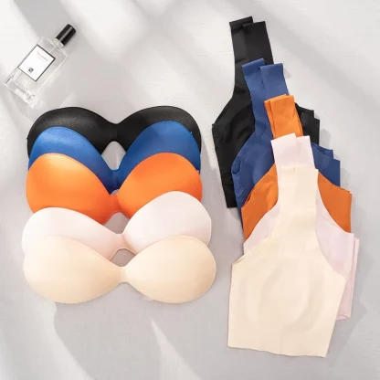 Soft Seamless Solid Bralette with Pad - Image 14