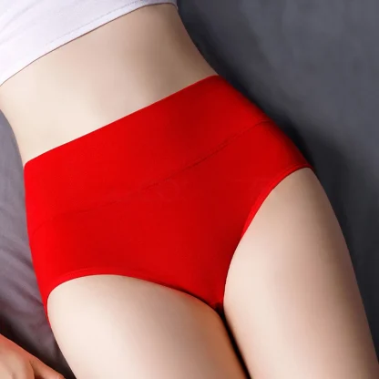 Red Seamless Panty with High-waist Design - Image 2
