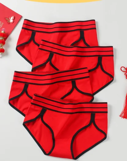 Red Seamless Panty with High-waist Design - Image 6