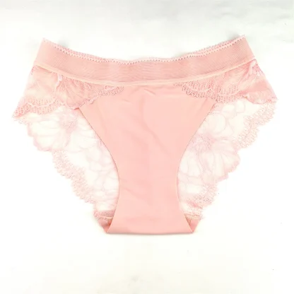 Seamless Sheer Lace Panty with Floral Design - Image 7