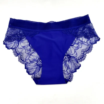 Seamless Sheer Lace Panty with Floral Design - Image 8