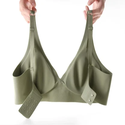 Push Up Seamless Bra with Solid Color - Image 5