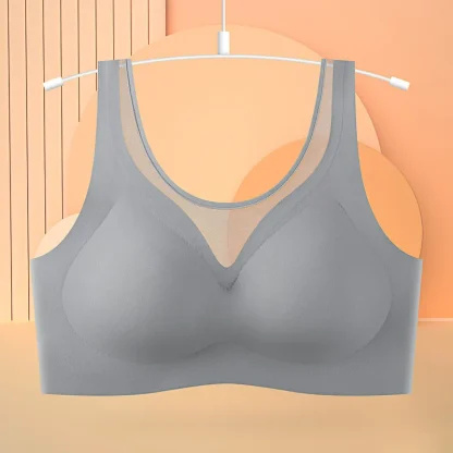 Comfortable Seamless Bra with Mesh Design - Image 6