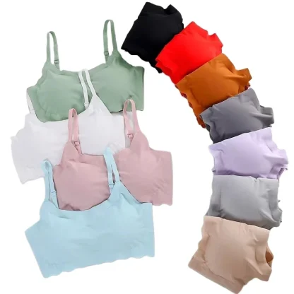 Sports Seamless Bra with Adjustable Strap - Image 2