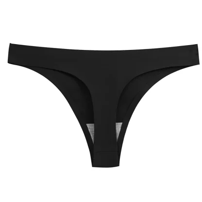 No Trace Thong with Solid Color Design - Image 3