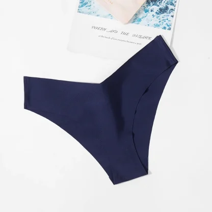 Soft Seamless Solid Color Panties - Image 12