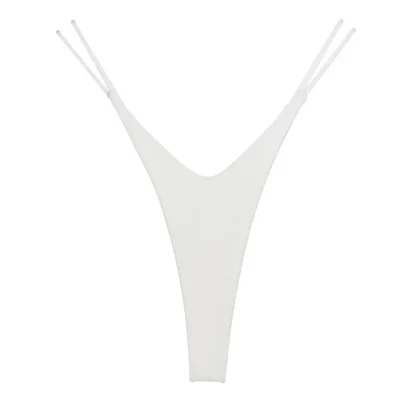 High Cut Seamless Thong with Thin Strap - Image 4