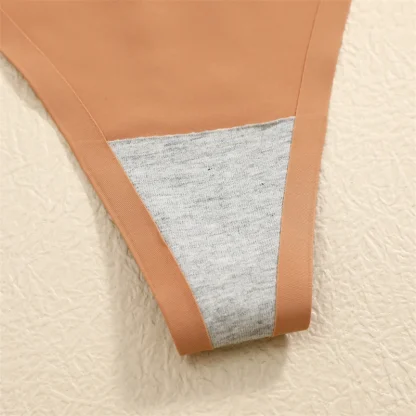 Thin Strap Seamless Thong with Neutral Color - Image 10