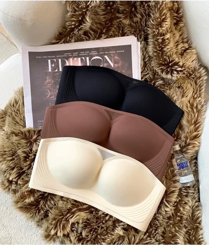 Anti-Slip Seamless Bra with Mesh Design - Image 4