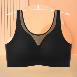 Comfortable Seamless Bra with Mesh Design