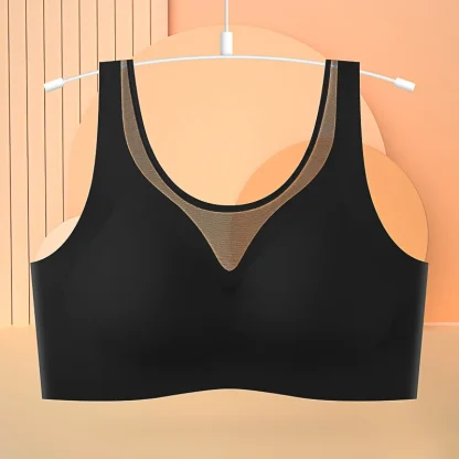 Comfortable Seamless Bra with Mesh Design