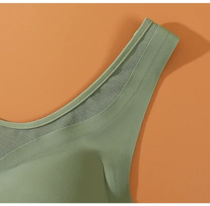 Comfortable Seamless Bra with Mesh Design - Image 13