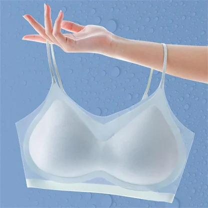 Ultra-Thin Seamless Bra with Sheer Design