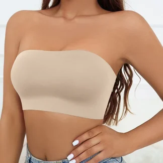 Unlined Strapless Bra with Anti-Slip Design
