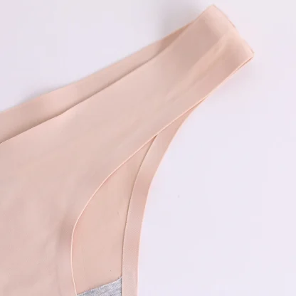 No Trace Thong with Solid Color Design - Image 4