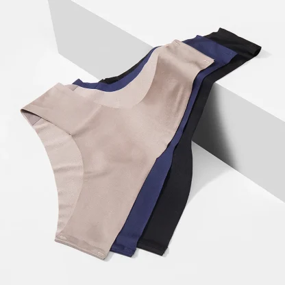 Soft Seamless Solid Color Panties - Image 3