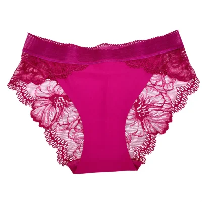 Seamless Sheer Lace Panty with Floral Design - Image 9