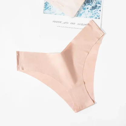 Soft Seamless Solid Color Panties - Image 14