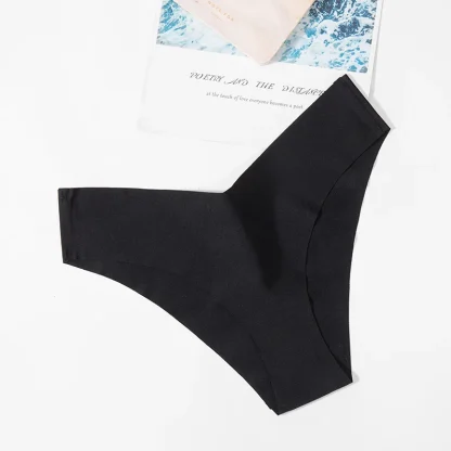 Soft Seamless Solid Color Panties - Image 13